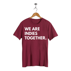 JXP Indies Together shirt (Maroon)