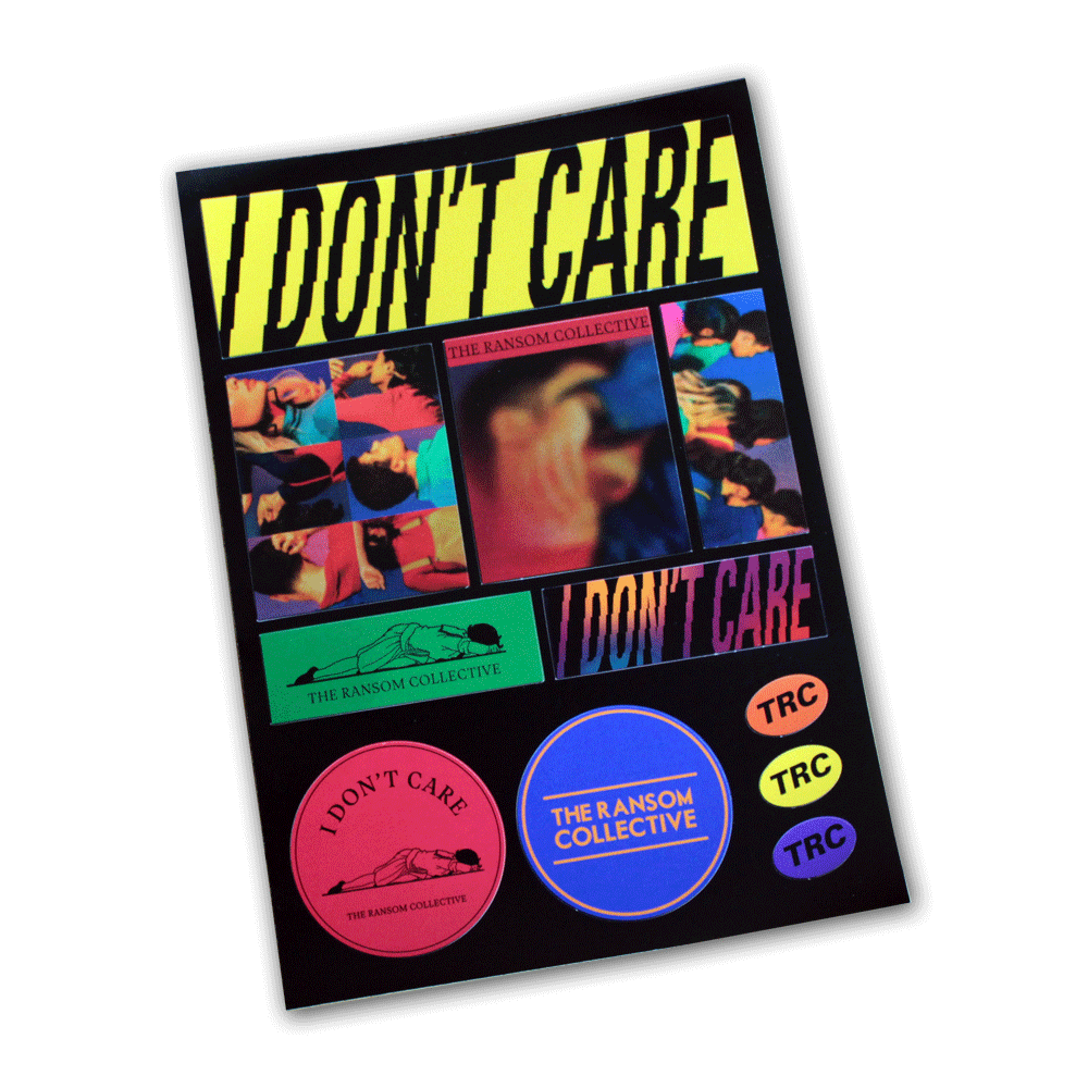 TRC I Don't Care sticker pack